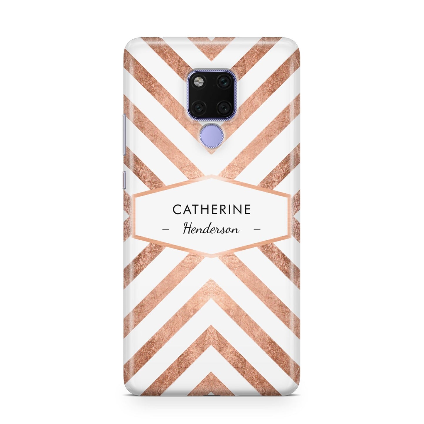 Personalised Rose Gold Name Or Initials Custom Huawei Mate 20X Phone Case