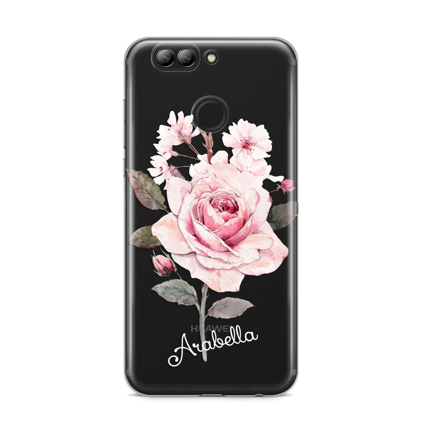 Personalised Rose with Name Huawei Nova 2s Phone Case