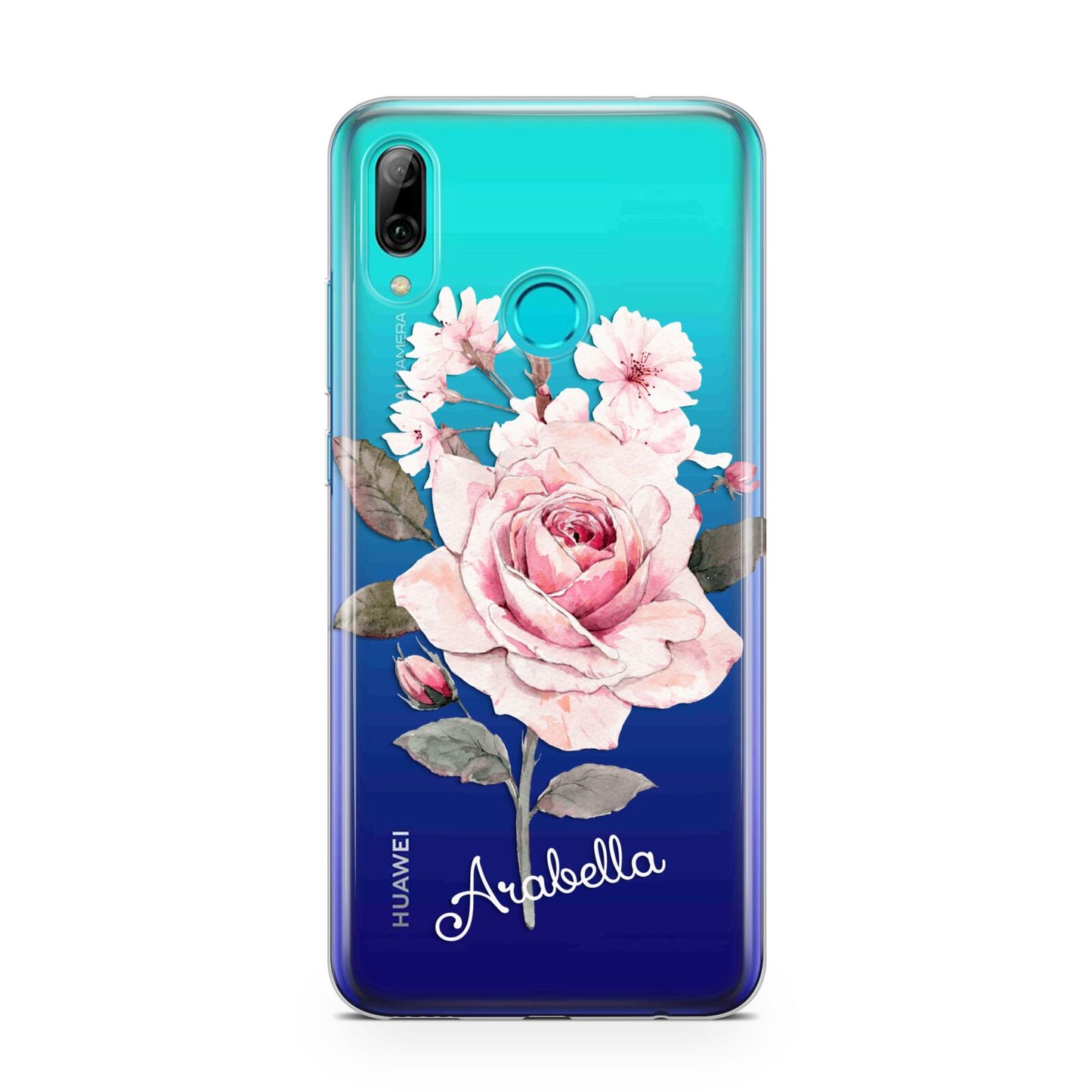 Personalised Rose with Name Huawei P Smart 2019 Case