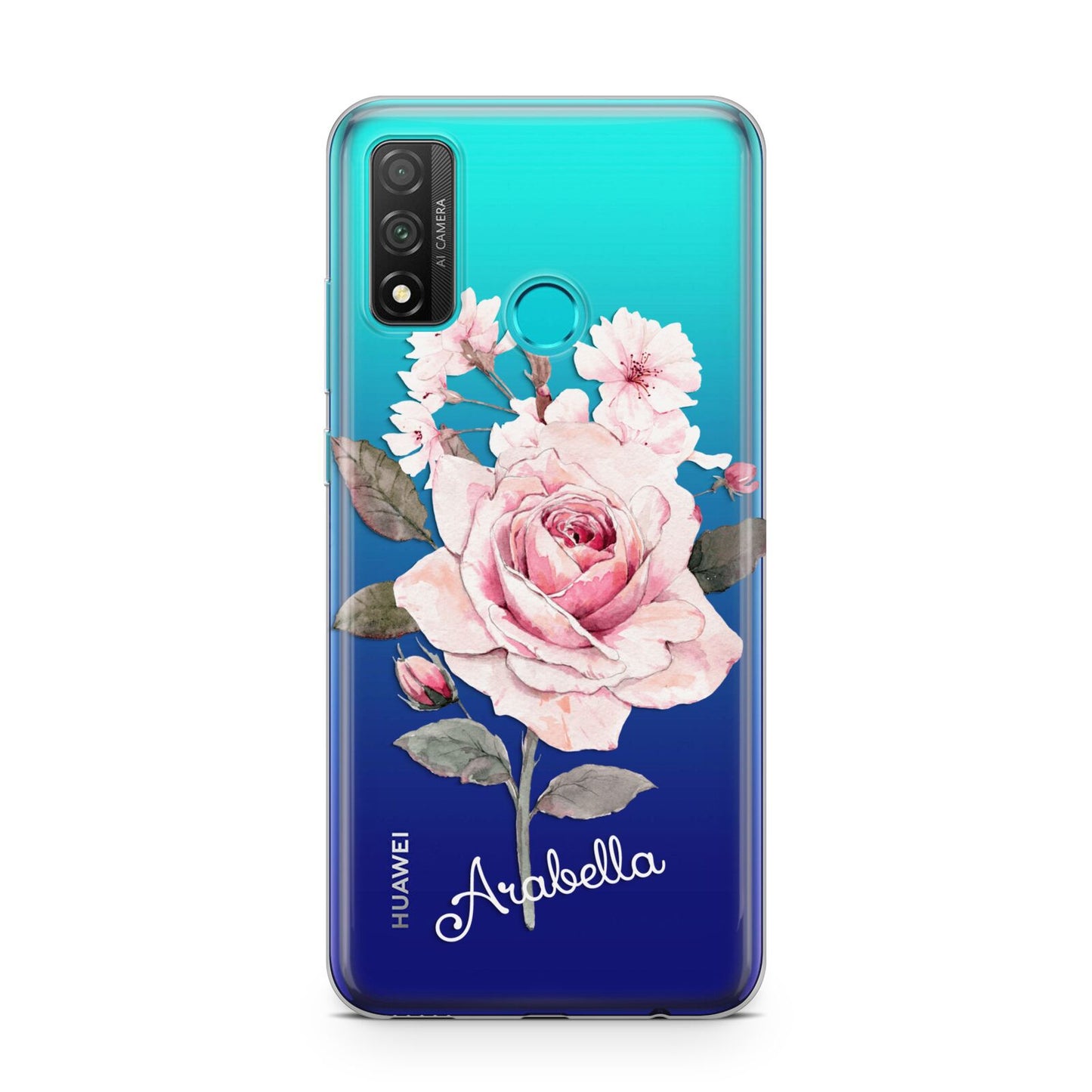 Personalised Rose with Name Huawei P Smart 2020