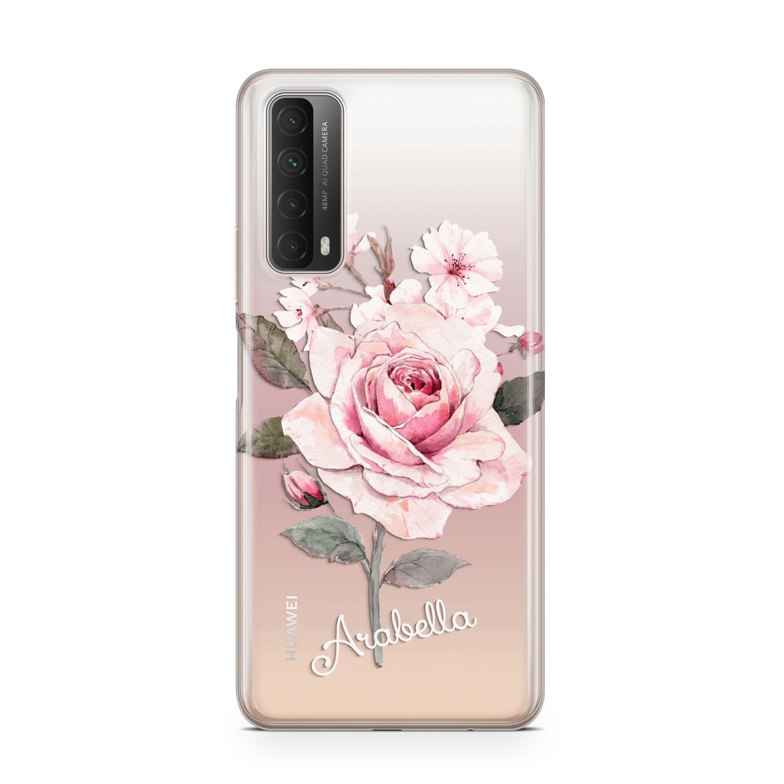 Personalised Rose with Name Huawei P Smart 2021