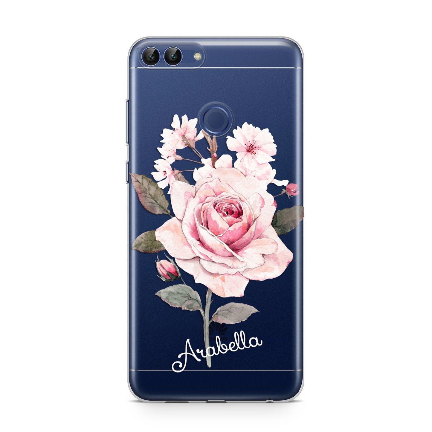 Personalised Rose with Name Huawei P Smart Case