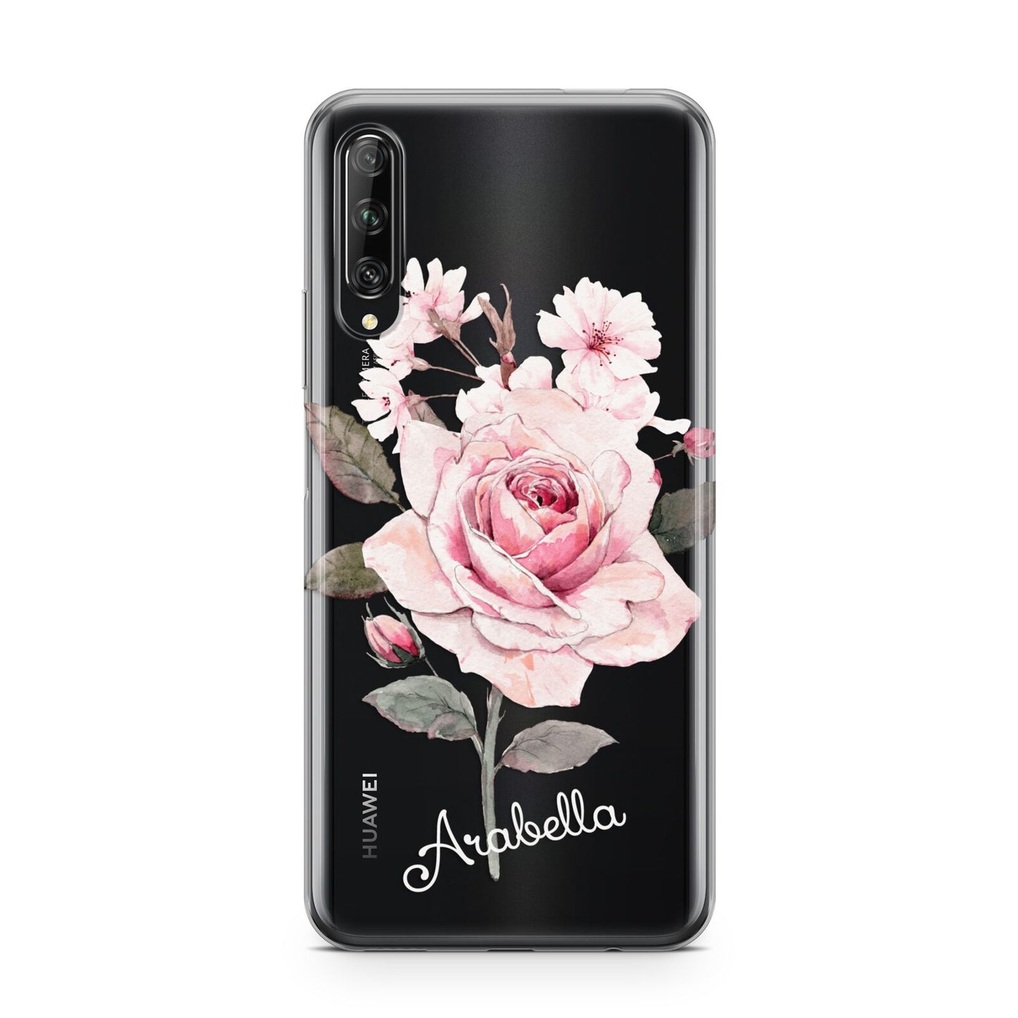 Personalised Rose with Name Huawei P Smart Pro 2019