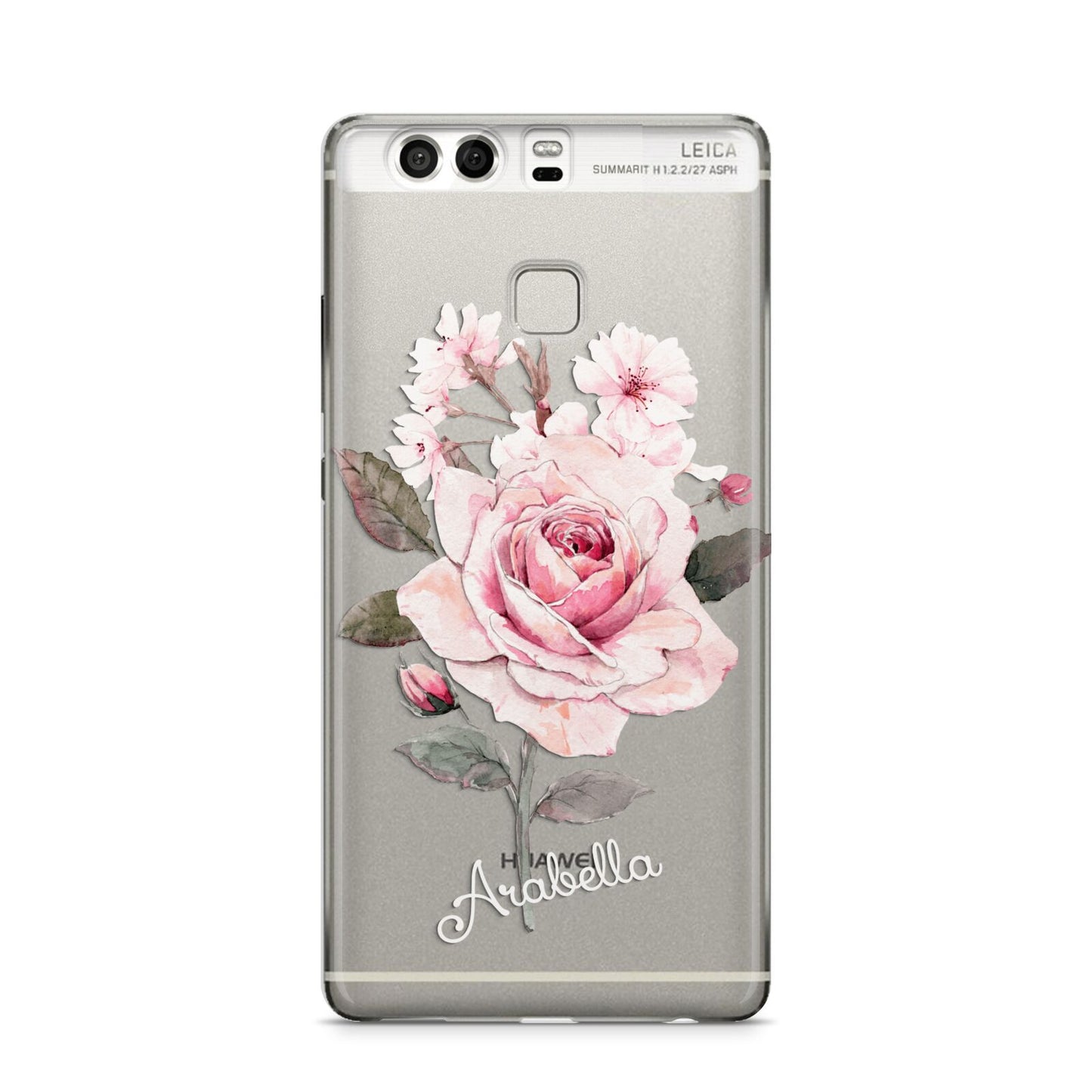 Personalised Rose with Name Huawei P9 Case