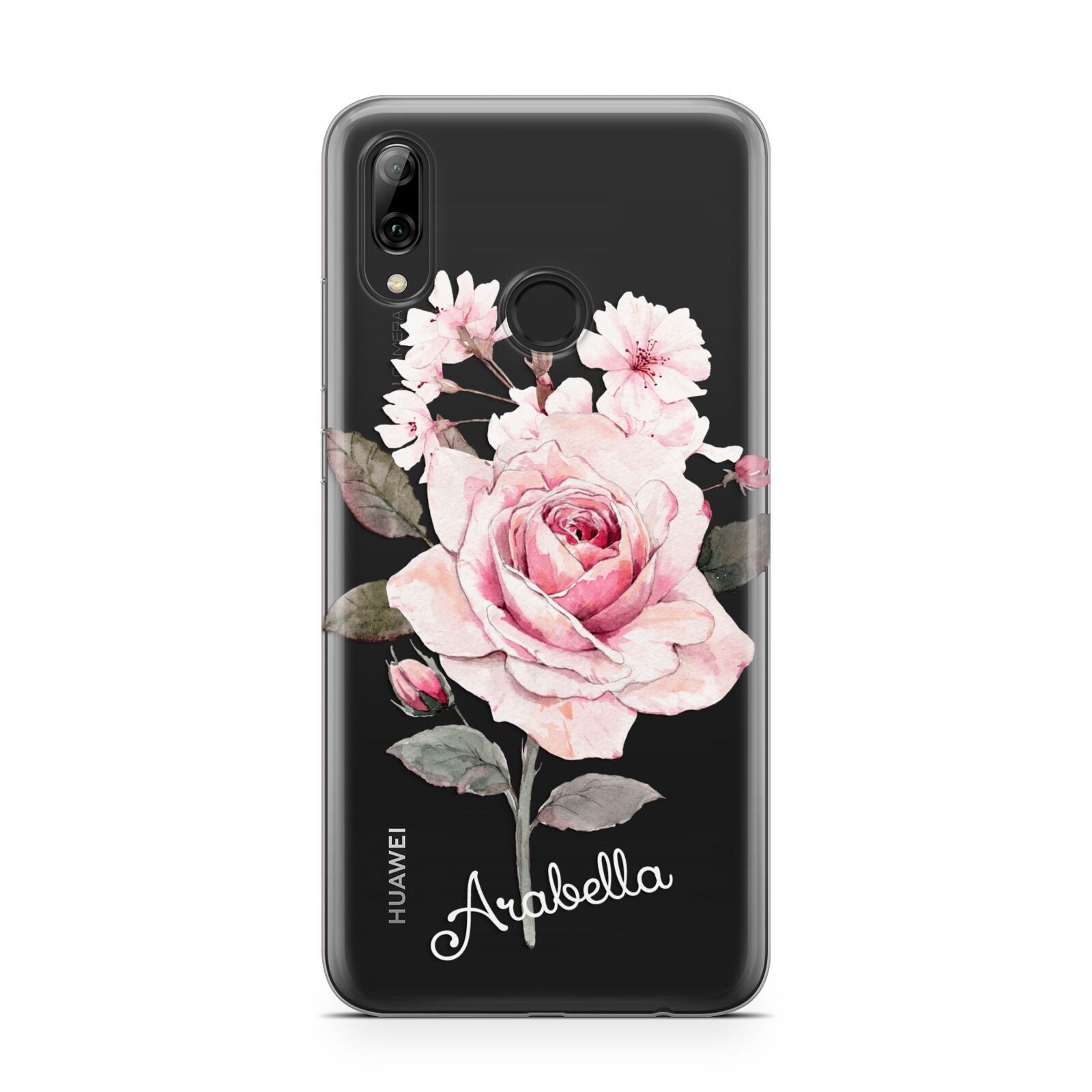 Personalised Rose with Name Huawei Y7 2019