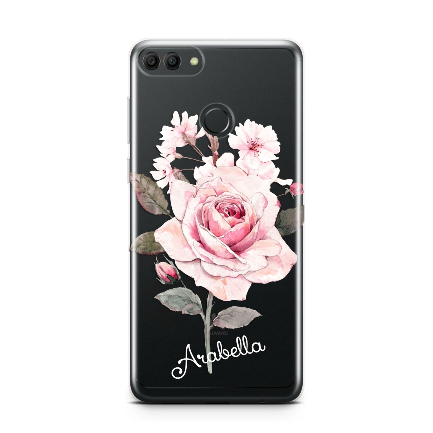 Personalised Rose with Name Huawei Y9 2018