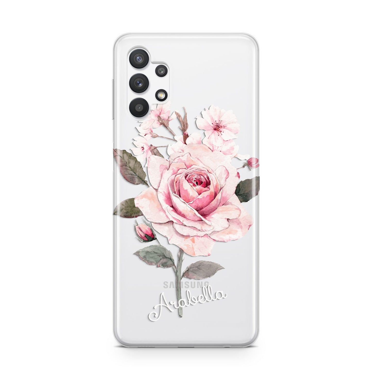 Personalised Rose with Name Samsung A32 5G Case