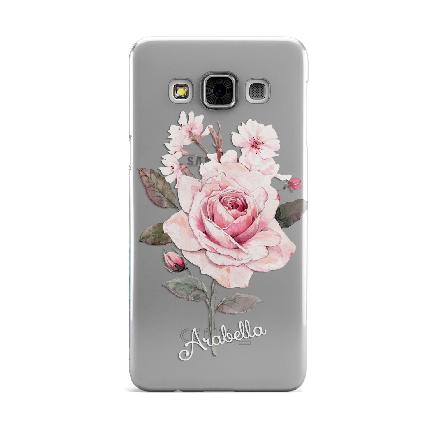 Personalised Rose with Name Samsung Galaxy A3 Case