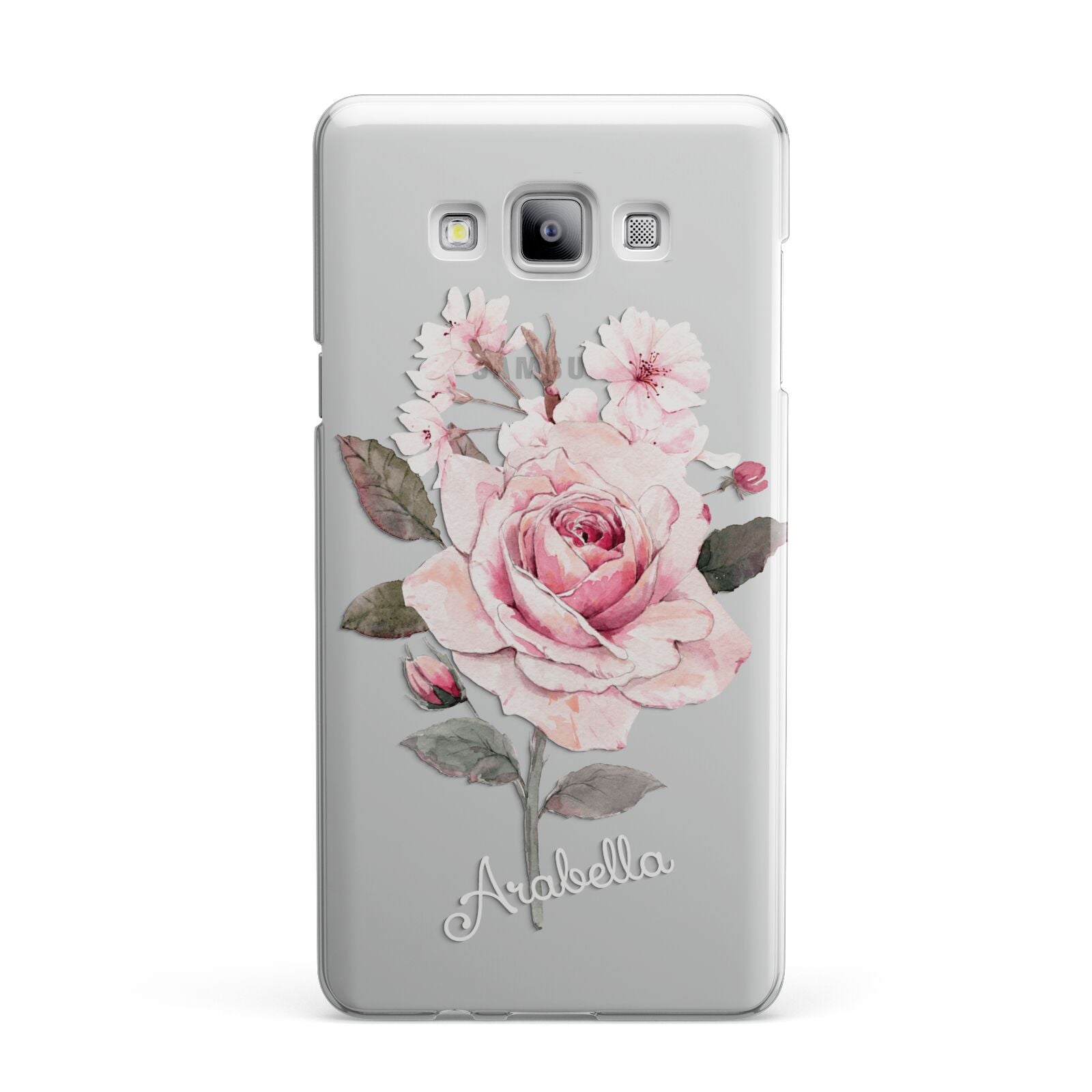 Personalised Rose with Name Samsung Galaxy A7 2015 Case