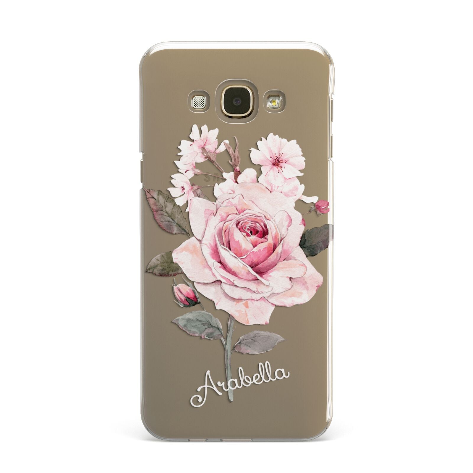 Personalised Rose with Name Samsung Galaxy A8 Case