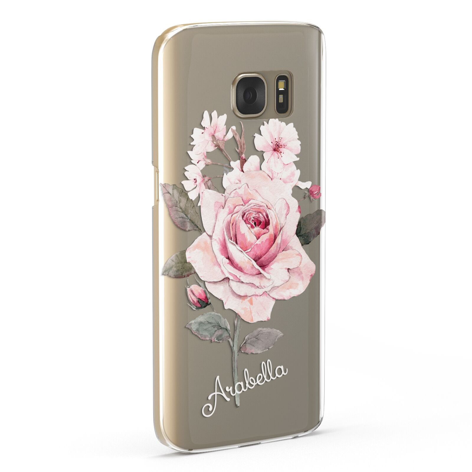 Personalised Rose with Name Samsung Galaxy Case Fourty Five Degrees