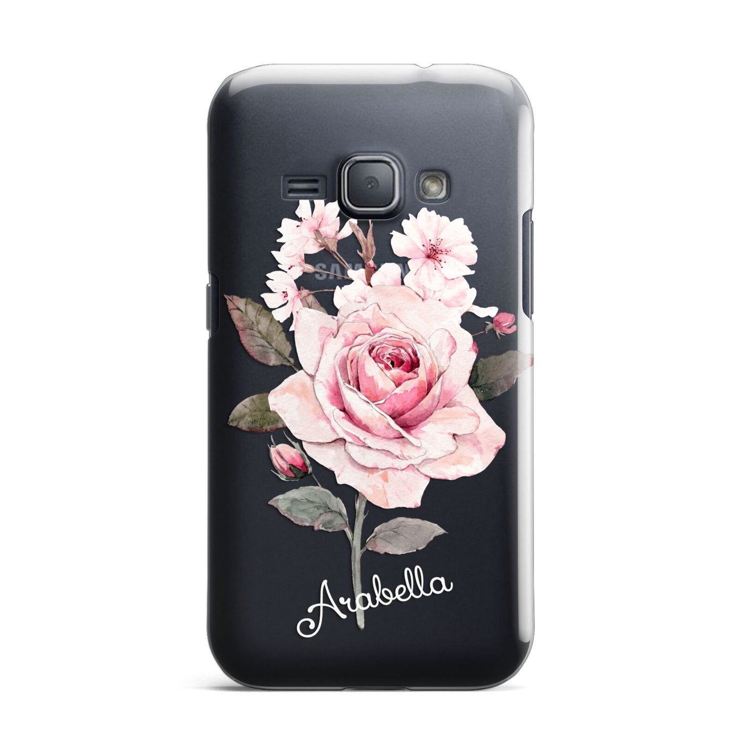 Personalised Rose with Name Samsung Galaxy J1 2016 Case