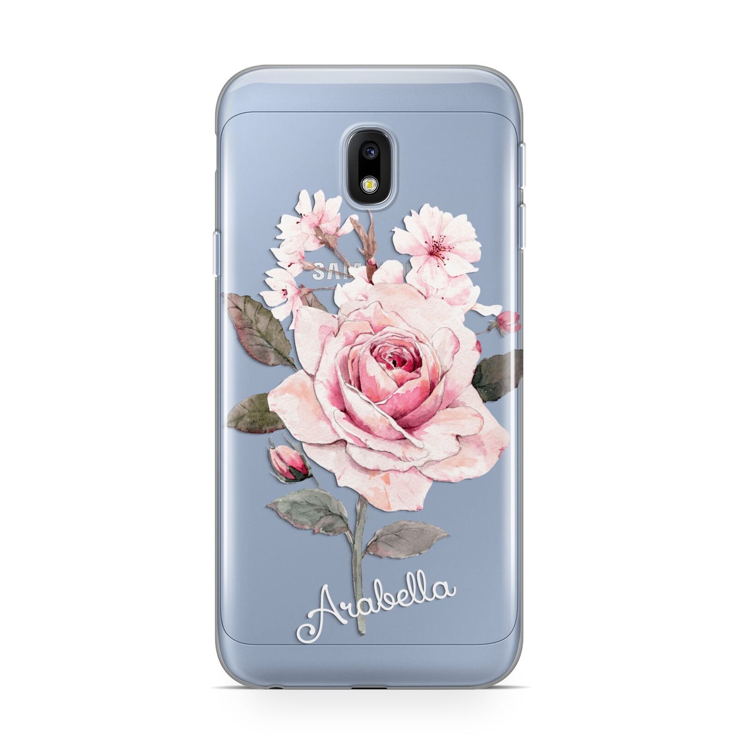 Personalised Rose with Name Samsung Galaxy J3 2017 Case