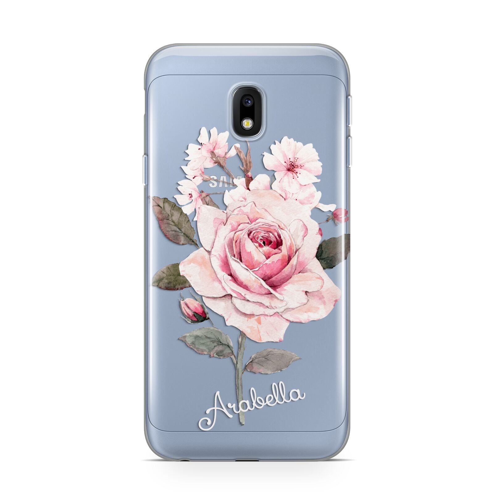 Personalised Rose with Name Samsung Galaxy J3 2017 Case