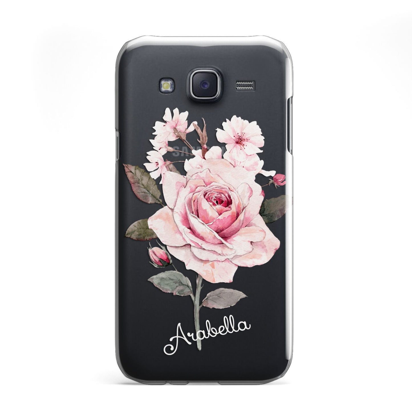 Personalised Rose with Name Samsung Galaxy J5 Case