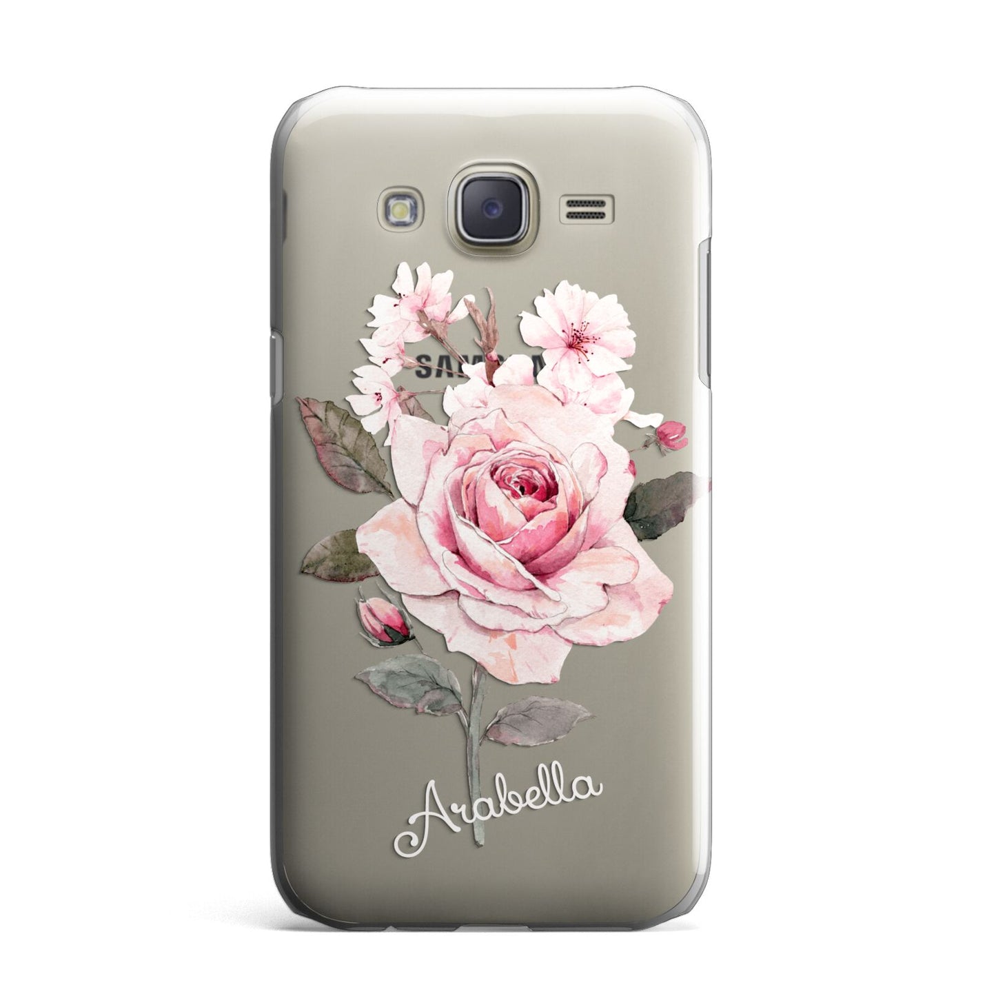 Personalised Rose with Name Samsung Galaxy J7 Case