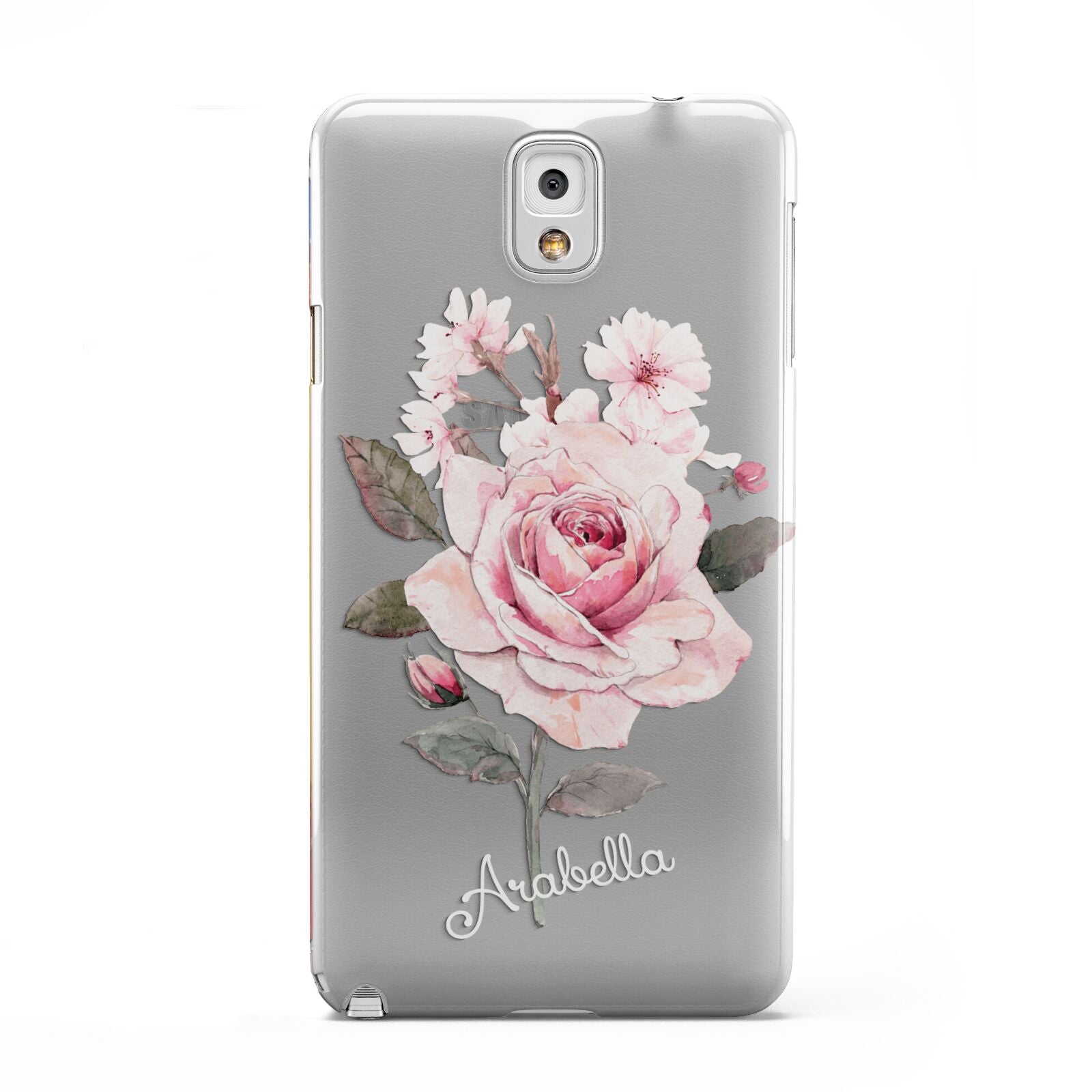 Personalised Rose with Name Samsung Galaxy Note 3 Case