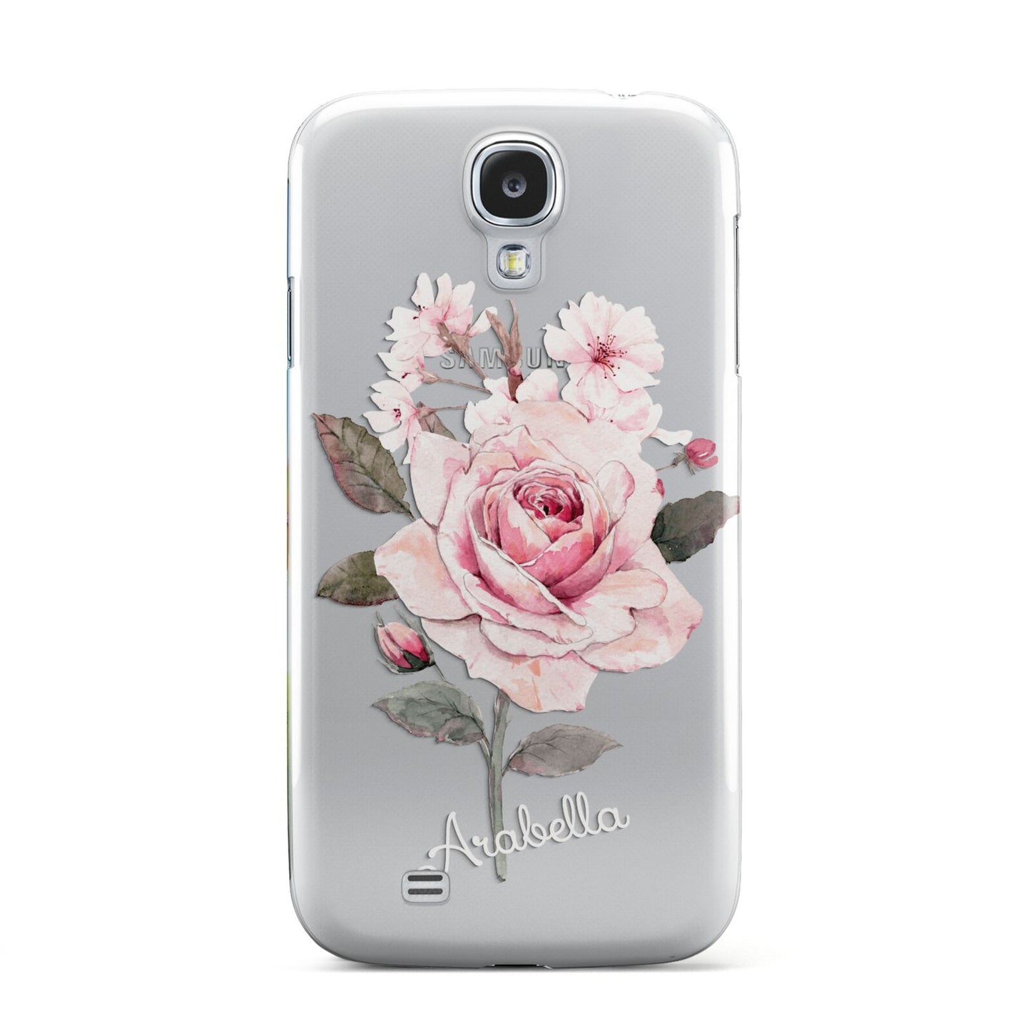 Personalised Rose with Name Samsung Galaxy S4 Case