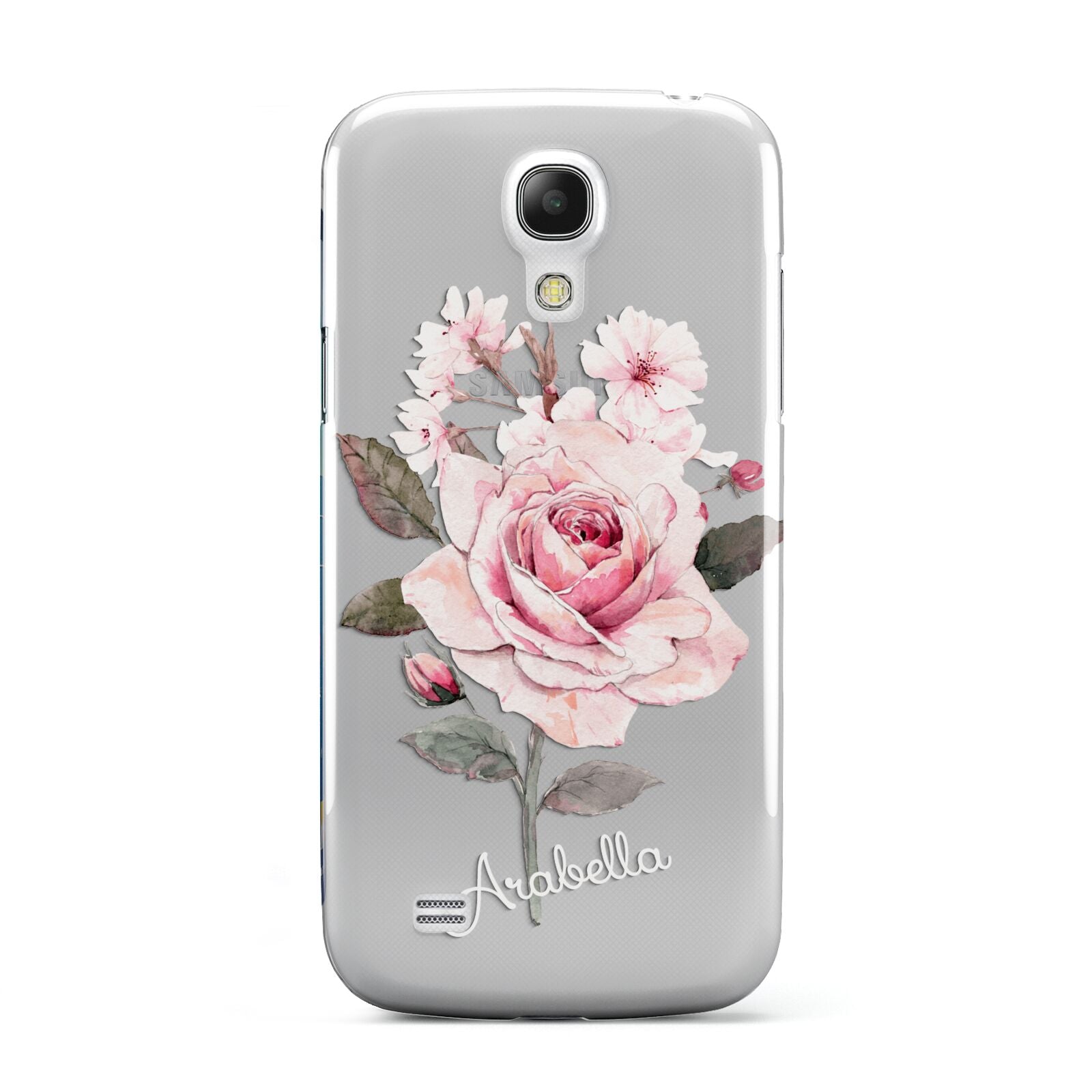 Personalised Rose with Name Samsung Galaxy S4 Mini Case