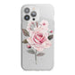 Personalised Rose with Name iPhone 13 Pro Max TPU Impact Case with White Edges