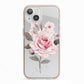 Personalised Rose with Name iPhone 13 TPU Impact Case with Pink Edges