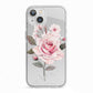 Personalised Rose with Name iPhone 13 TPU Impact Case with White Edges