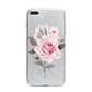 Personalised Rose with Name iPhone 7 Plus Bumper Case on Silver iPhone