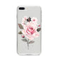 Personalised Rose with Name iPhone 8 Plus Bumper Case on Silver iPhone