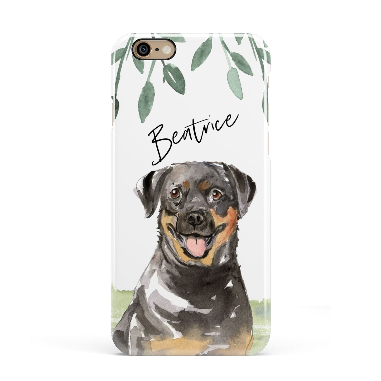 Personalised Rottweiler Apple iPhone 6 3D Snap Case