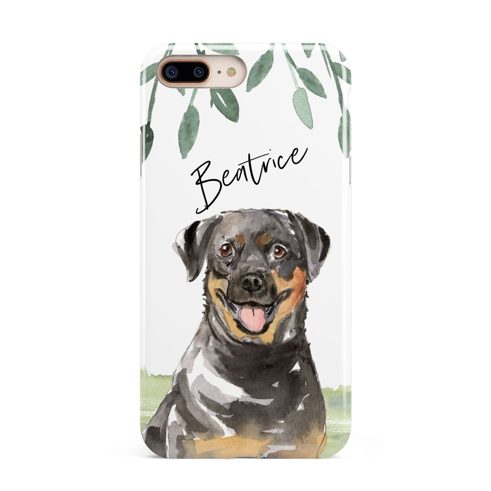 Personalised Rottweiler Apple iPhone 7 8 Plus 3D Tough Case