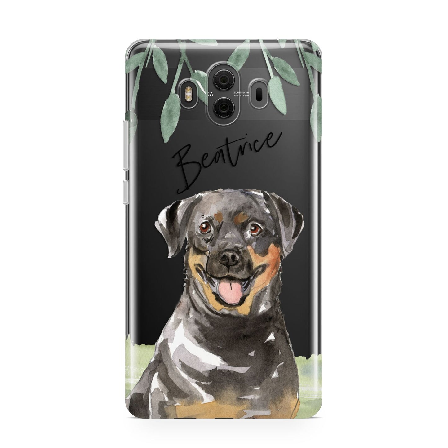 Personalised Rottweiler Huawei Mate 10 Protective Phone Case