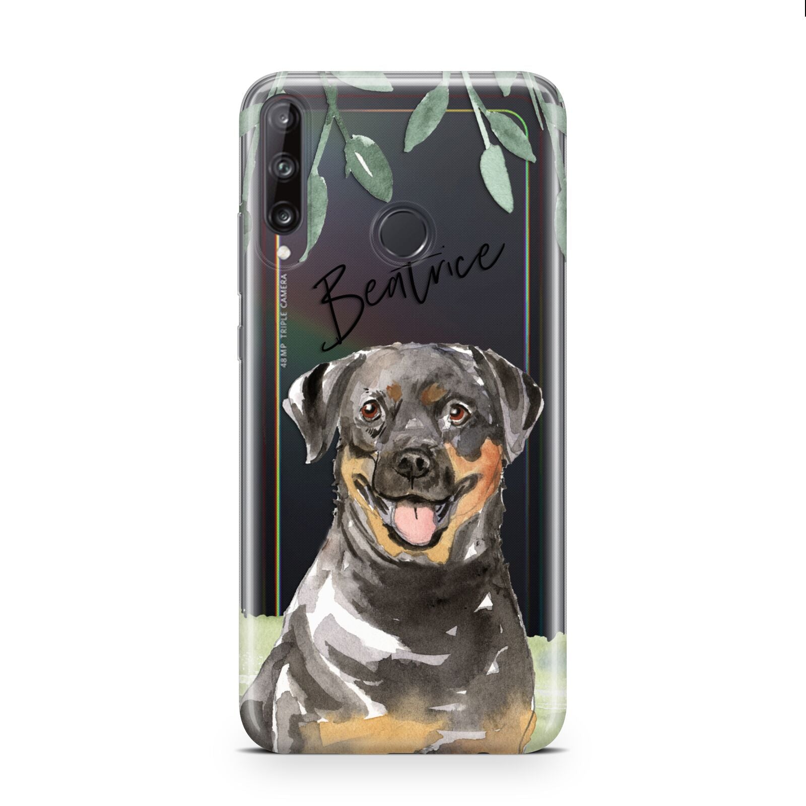 Personalised Rottweiler Huawei P40 Lite E Phone Case