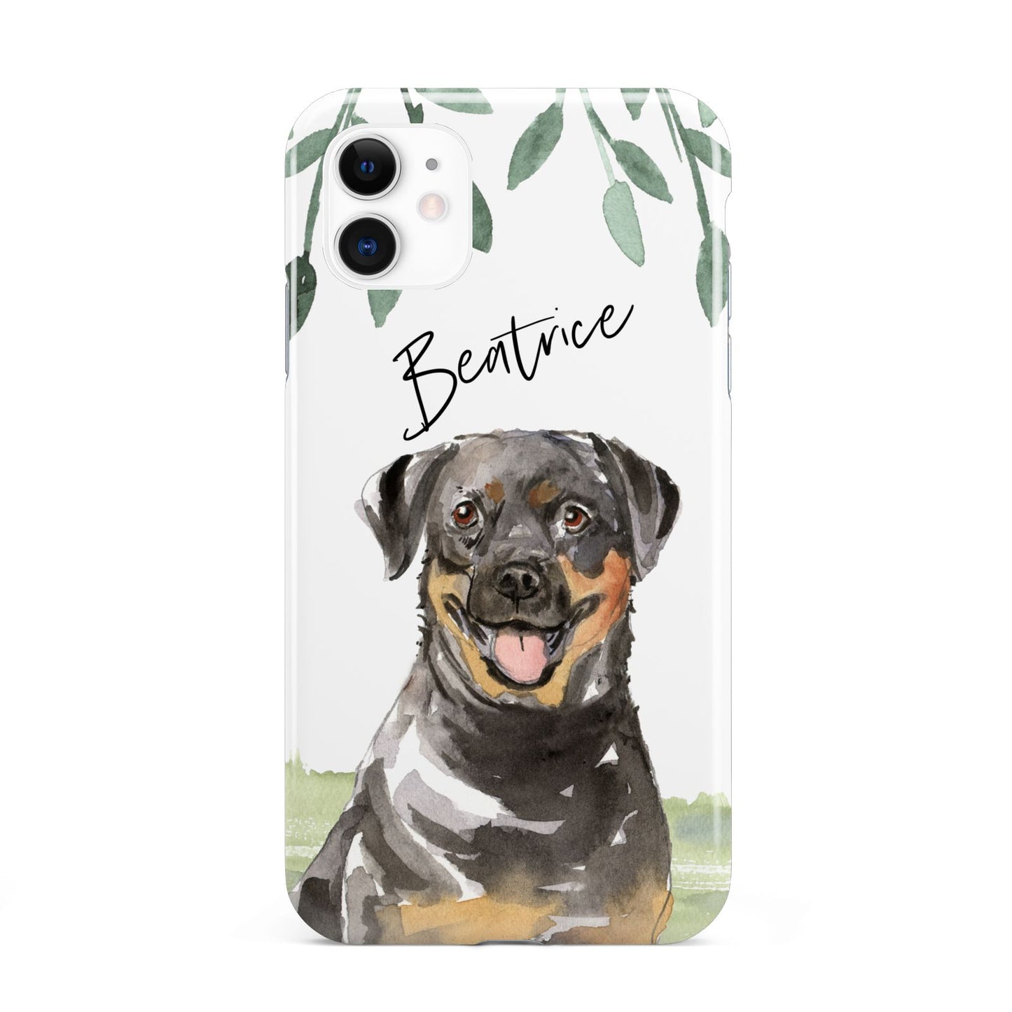 Personalised Rottweiler iPhone 11 3D Tough Case