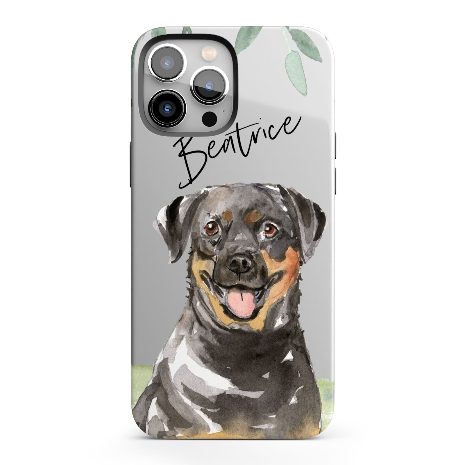 Personalised Rottweiler iPhone 13 Pro Max Full Wrap 3D Tough Case