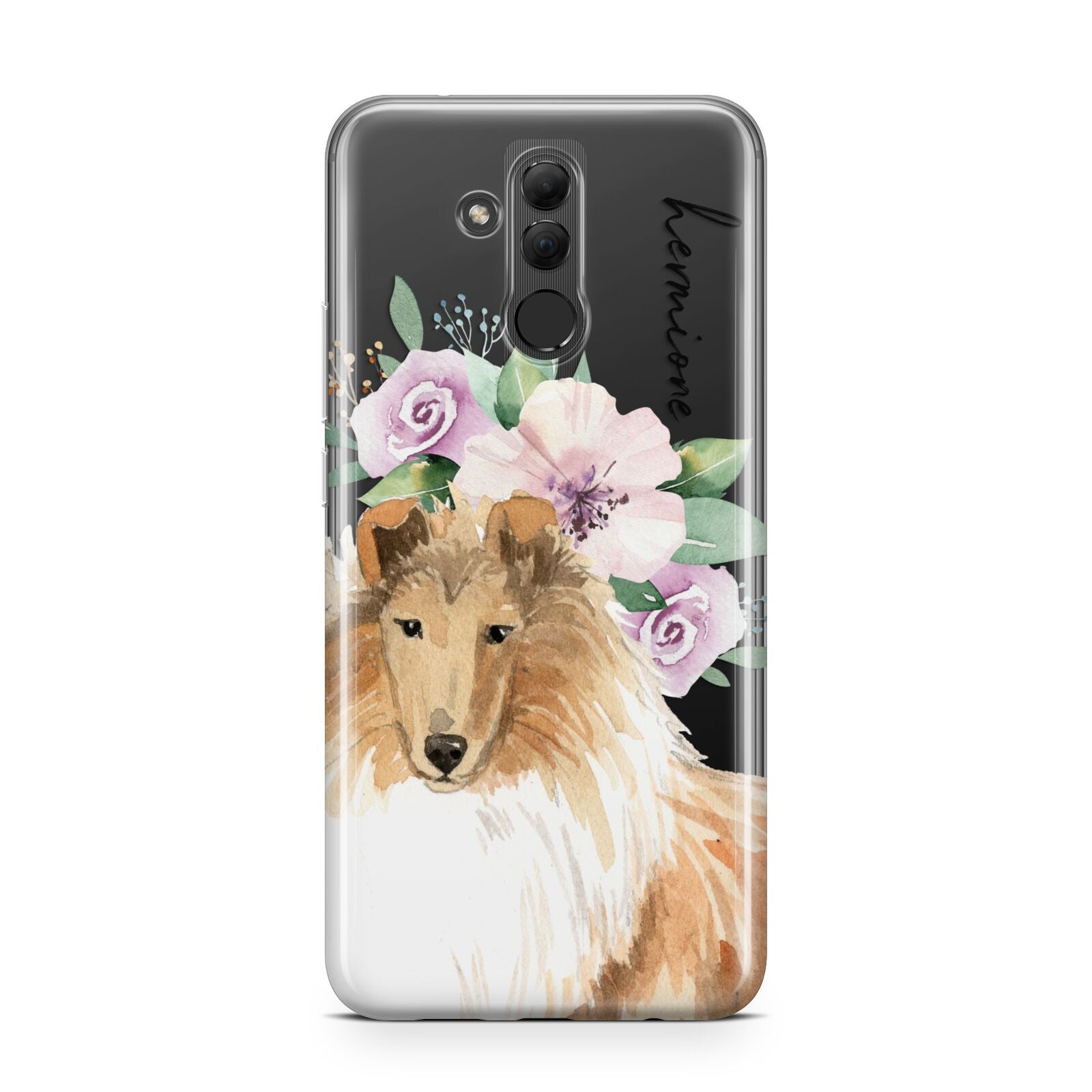 Personalised Rough Collie Huawei Mate 20 Lite