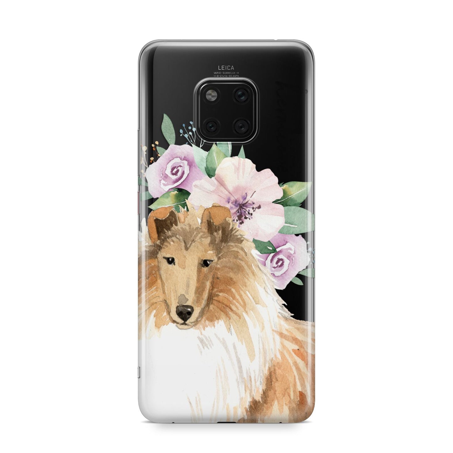 Personalised Rough Collie Huawei Mate 20 Pro Phone Case