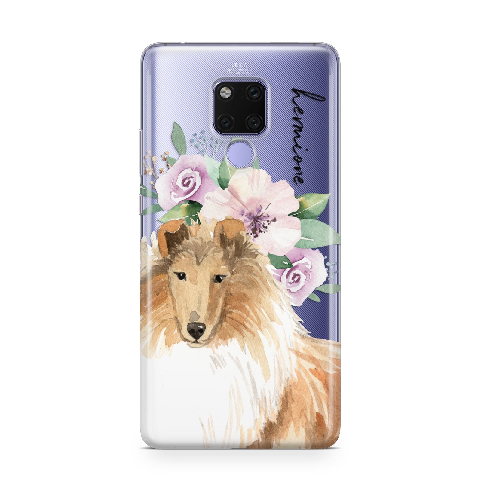 Personalised Rough Collie Huawei Mate 20X Phone Case