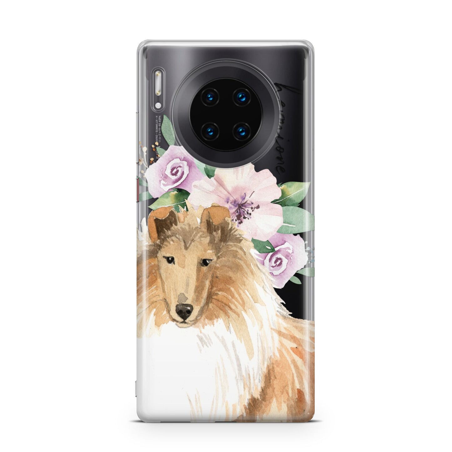 Personalised Rough Collie Huawei Mate 30 Pro Phone Case