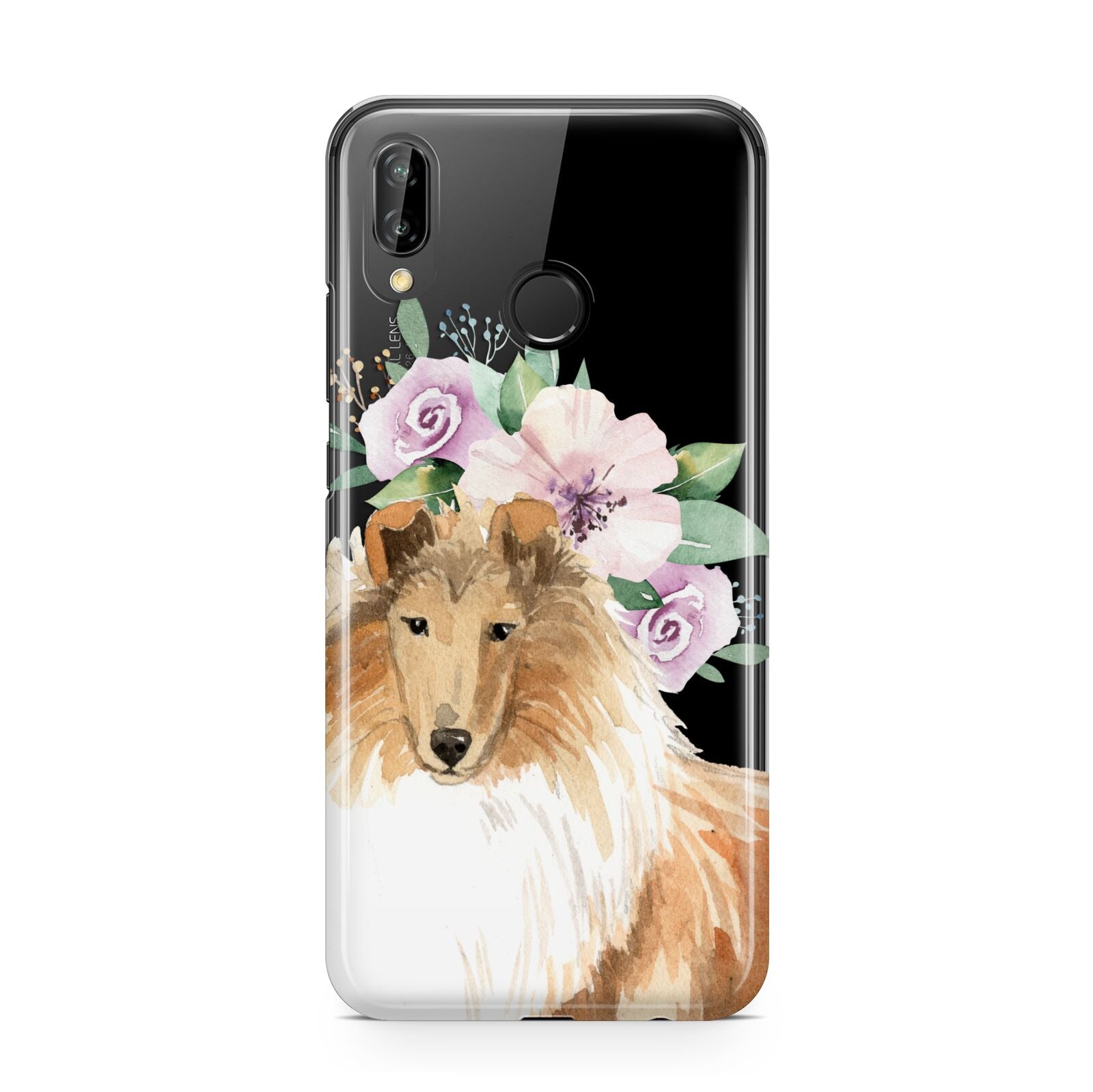 Personalised Rough Collie Huawei P20 Lite Phone Case