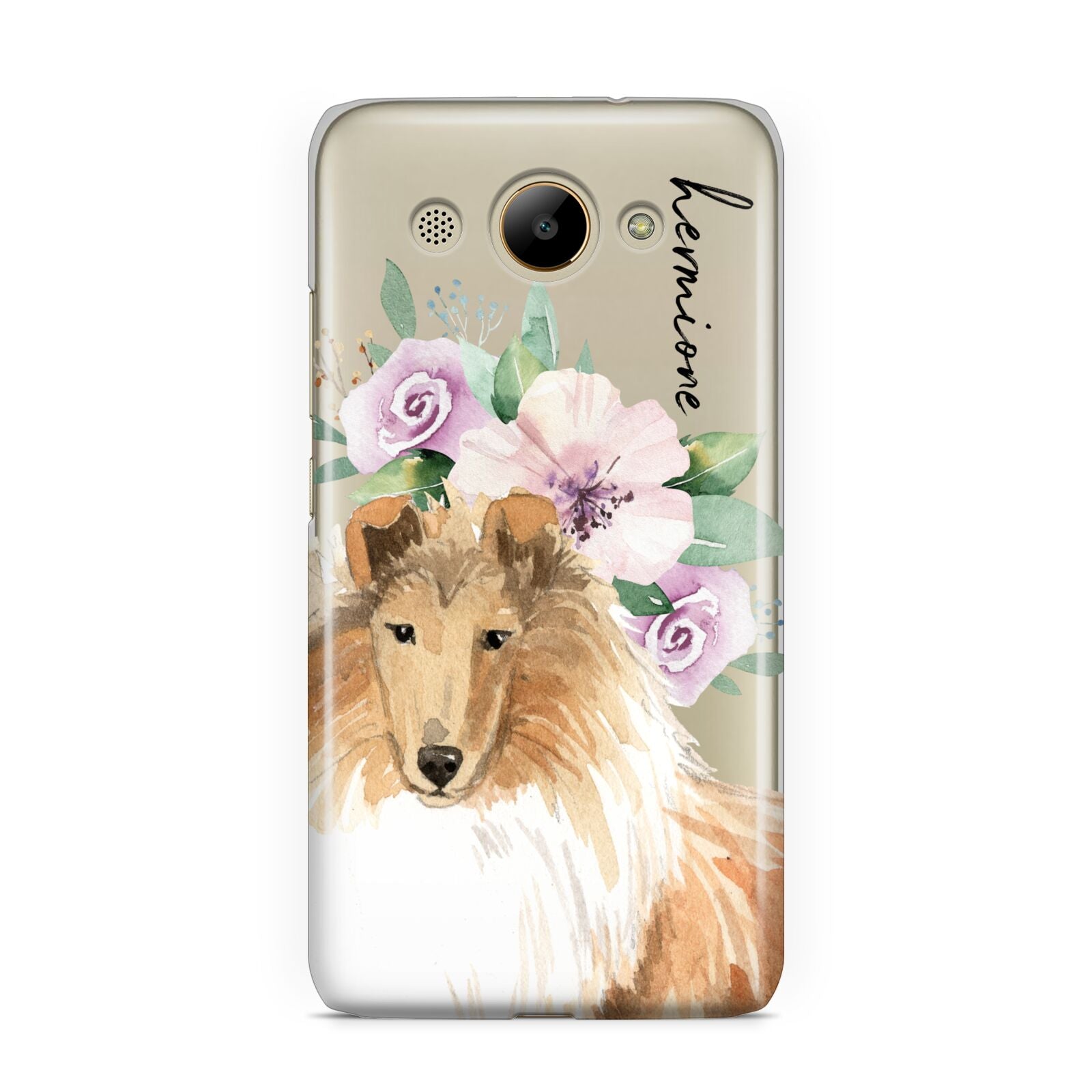 Personalised Rough Collie Huawei Y3 2017