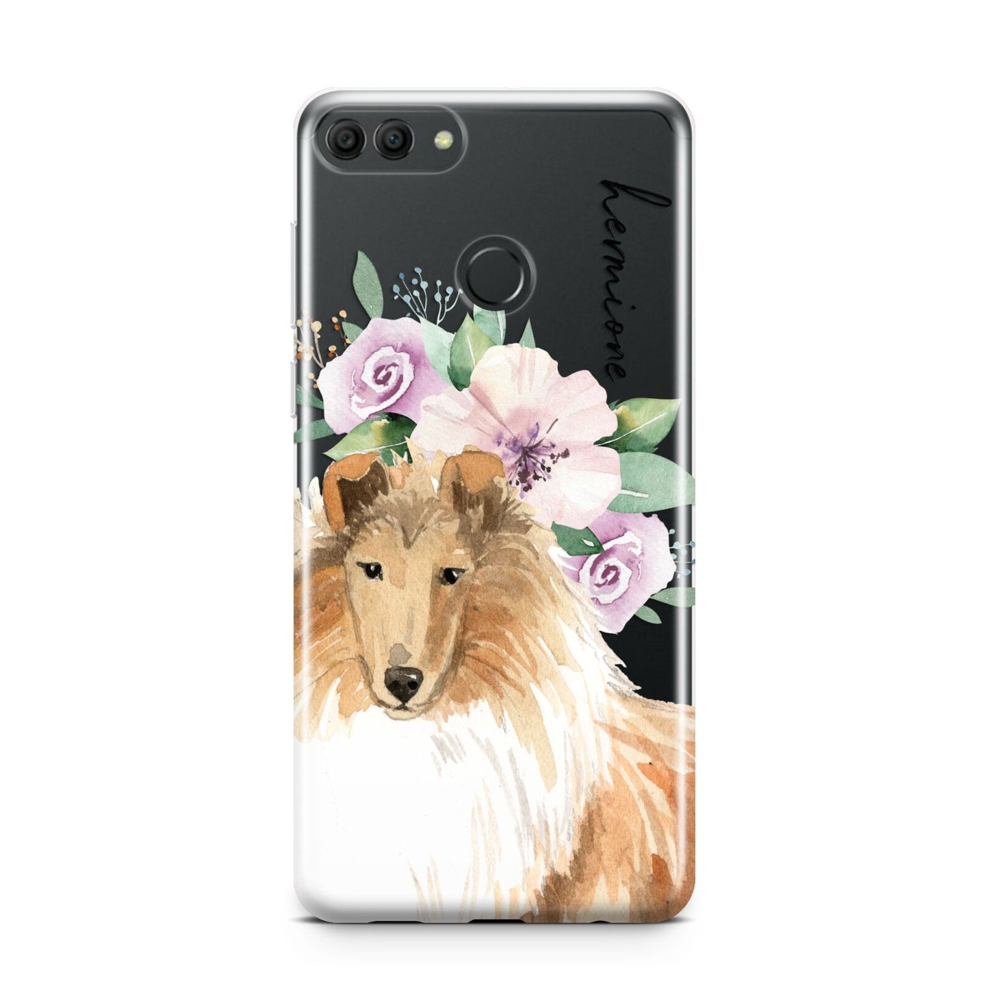 Personalised Rough Collie Huawei Y9 2018