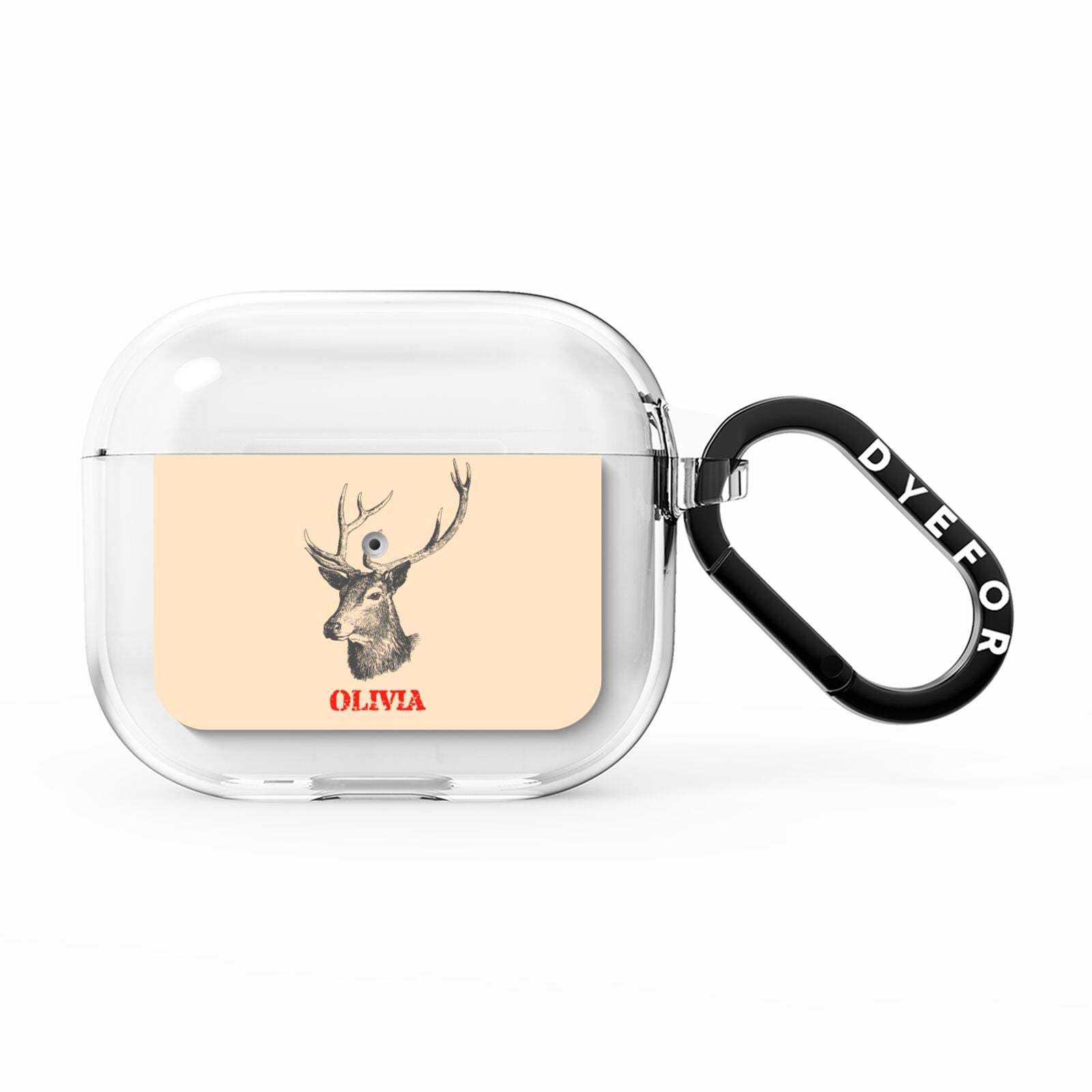 Personalised Rudolph AirPods Clear Case 3rd Gen