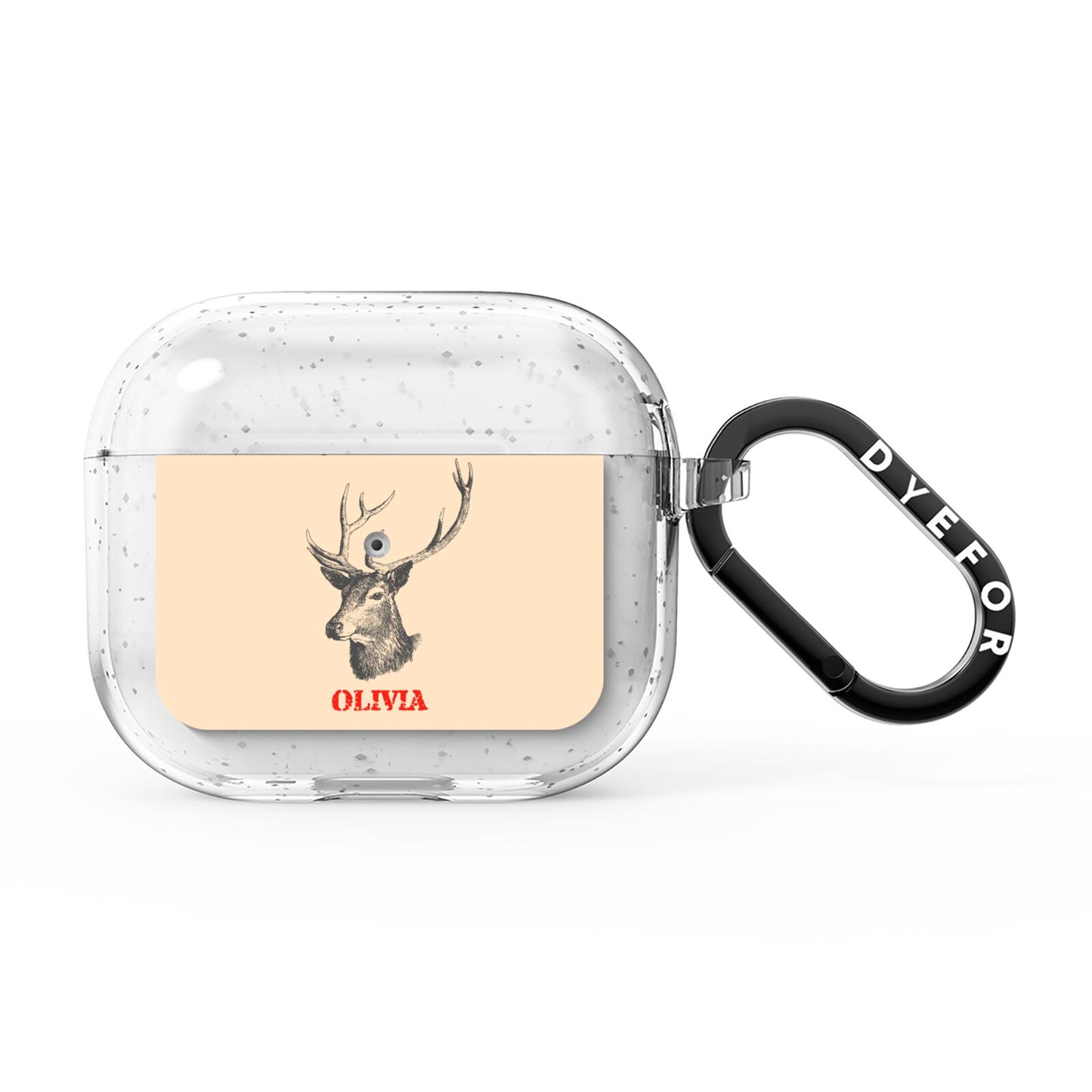 Personalised Rudolph AirPods Glitter Case 3rd Gen