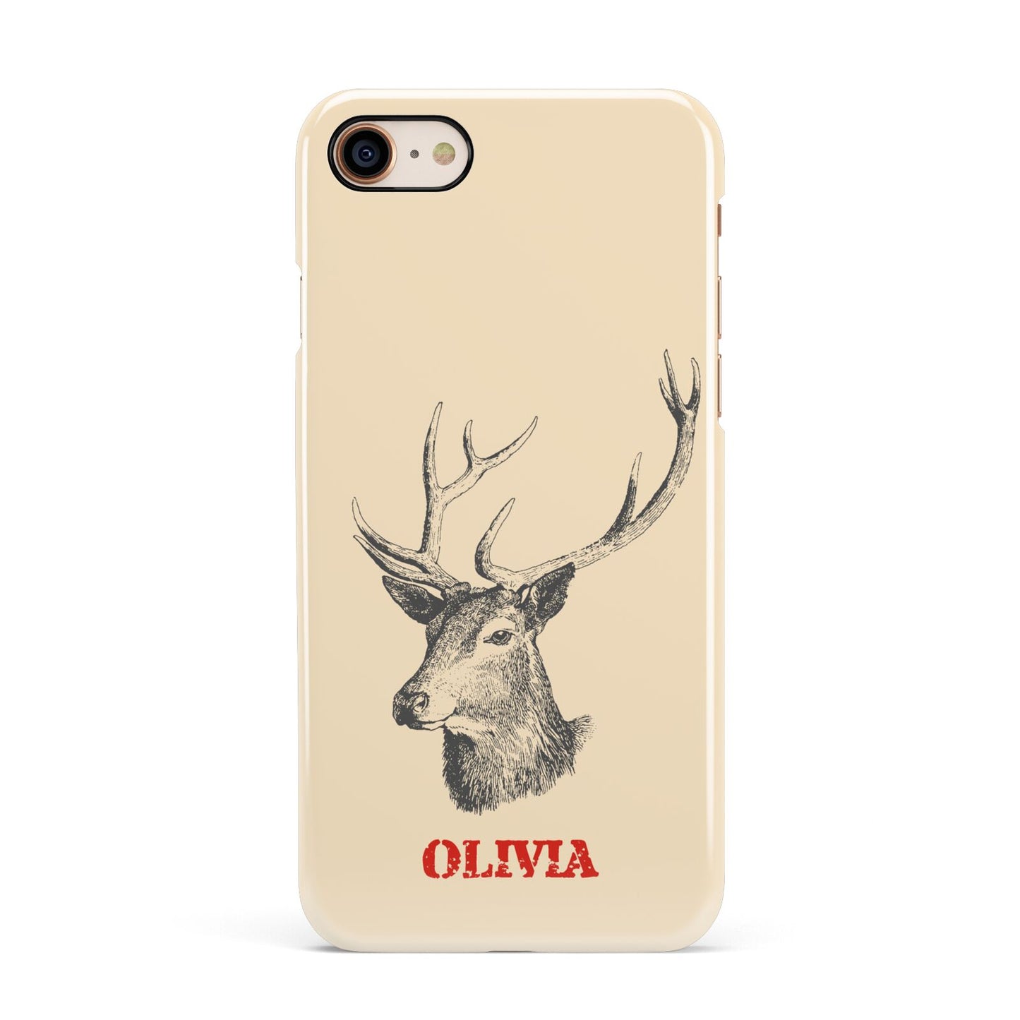 Personalised Rudolph Apple iPhone 7 8 3D Snap Case