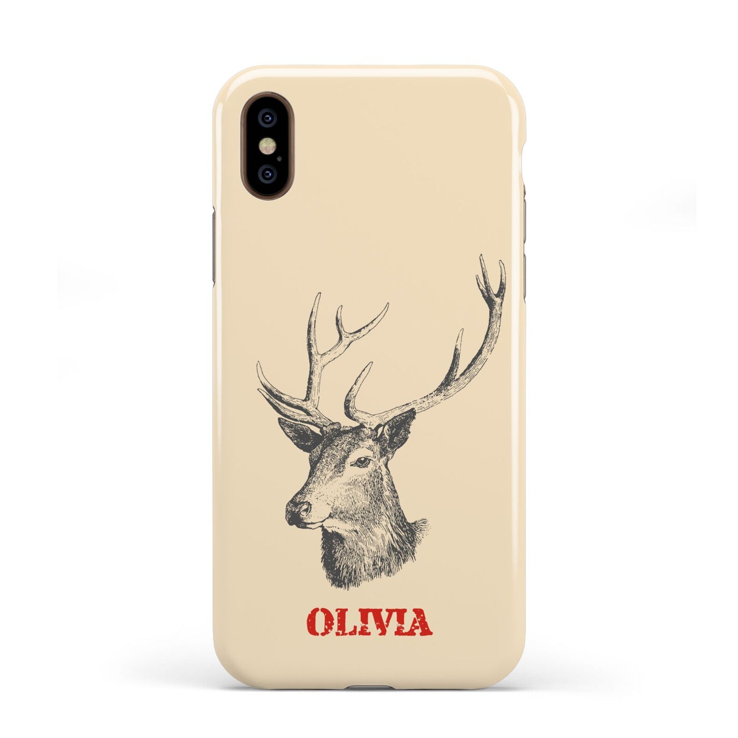 Personalised Rudolph Apple iPhone XS 3D Tough