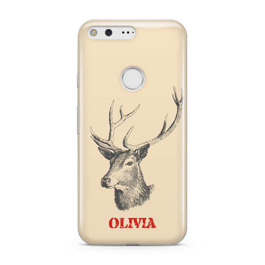 Personalised Rudolph Google Pixel Case