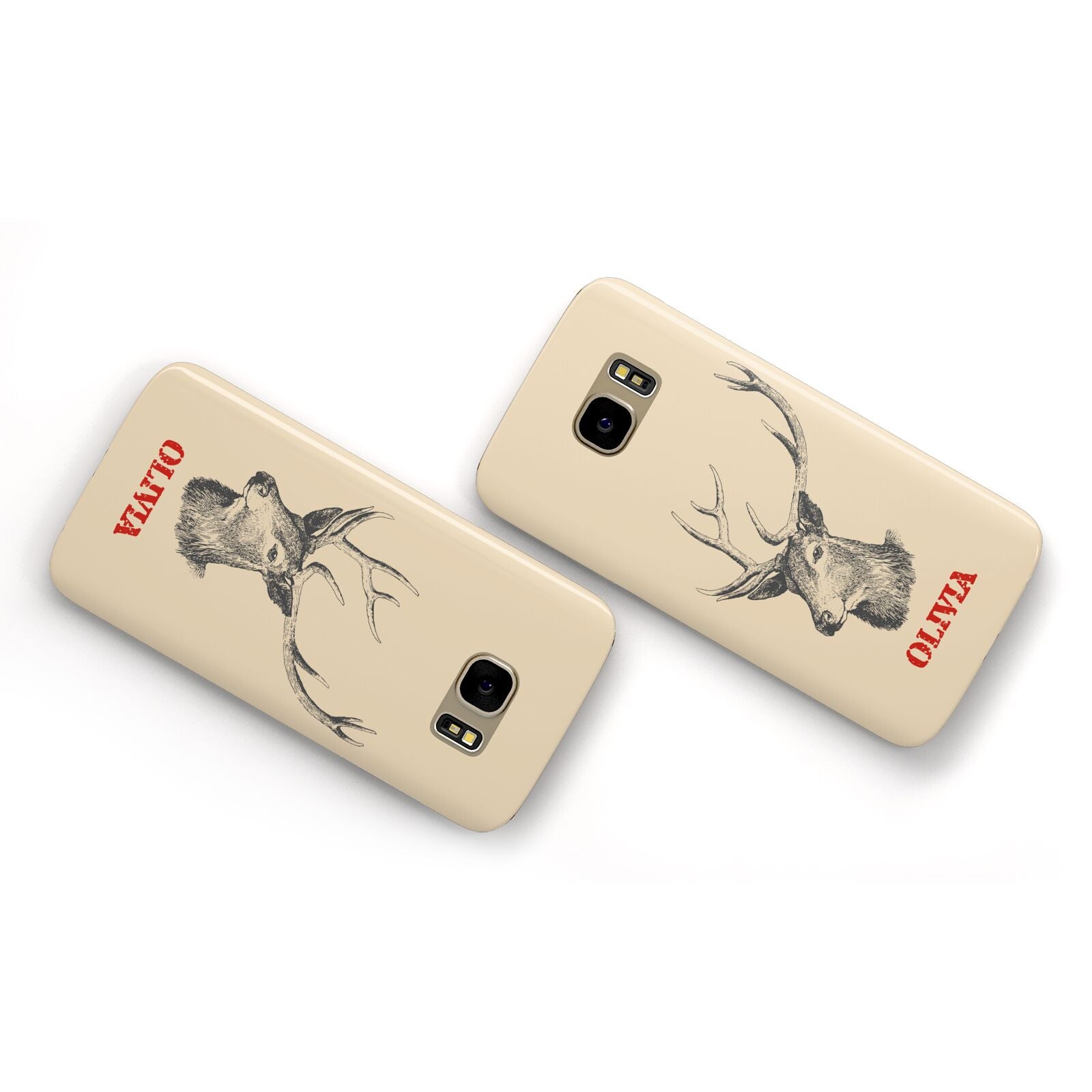 Personalised Rudolph Samsung Galaxy Case Flat Overview