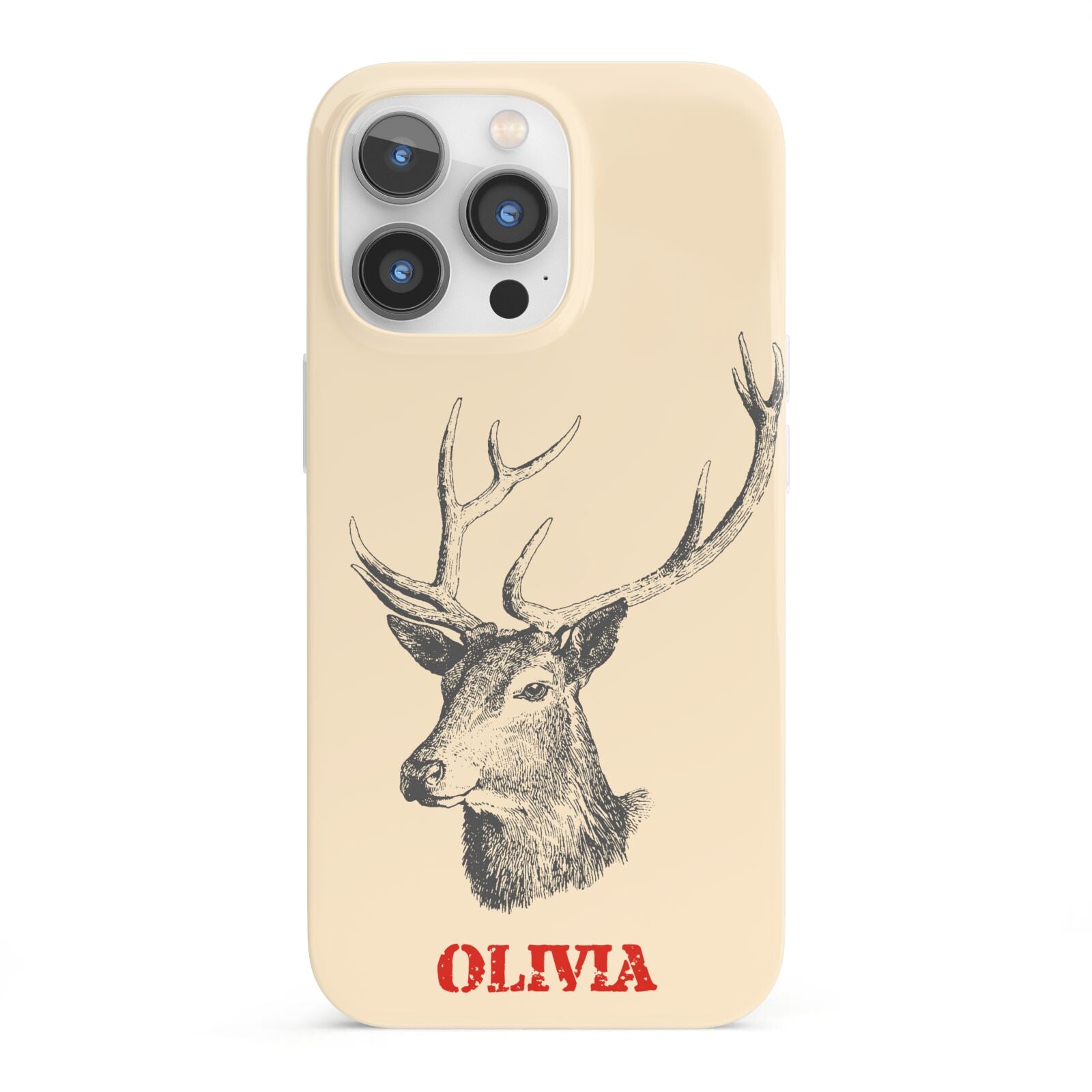 Personalised Rudolph iPhone 13 Pro Full Wrap 3D Snap Case