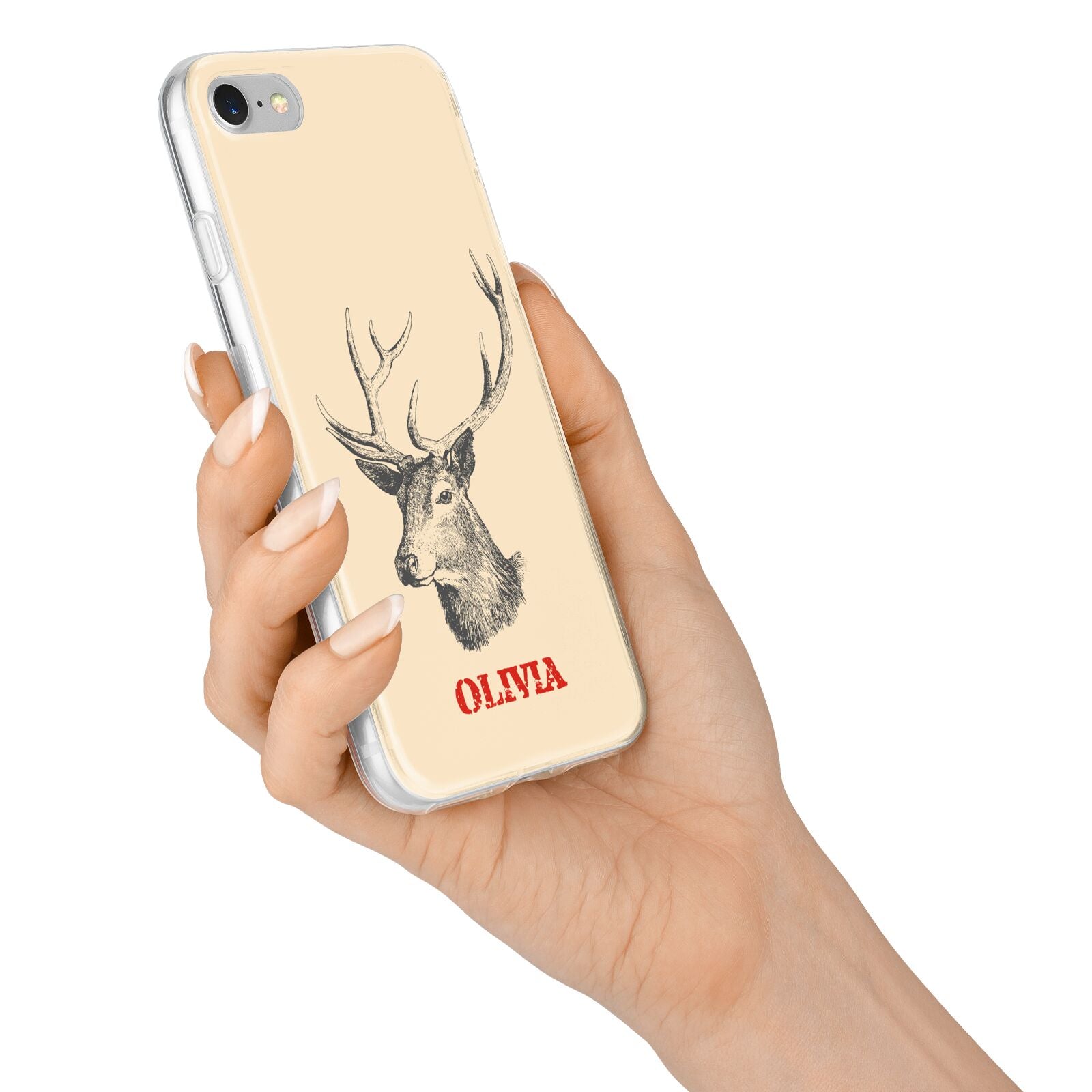 Personalised Rudolph iPhone 7 Bumper Case on Silver iPhone Alternative Image