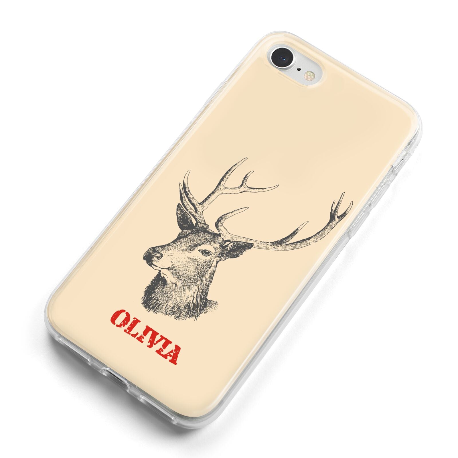 Personalised Rudolph iPhone 8 Bumper Case on Silver iPhone Alternative Image